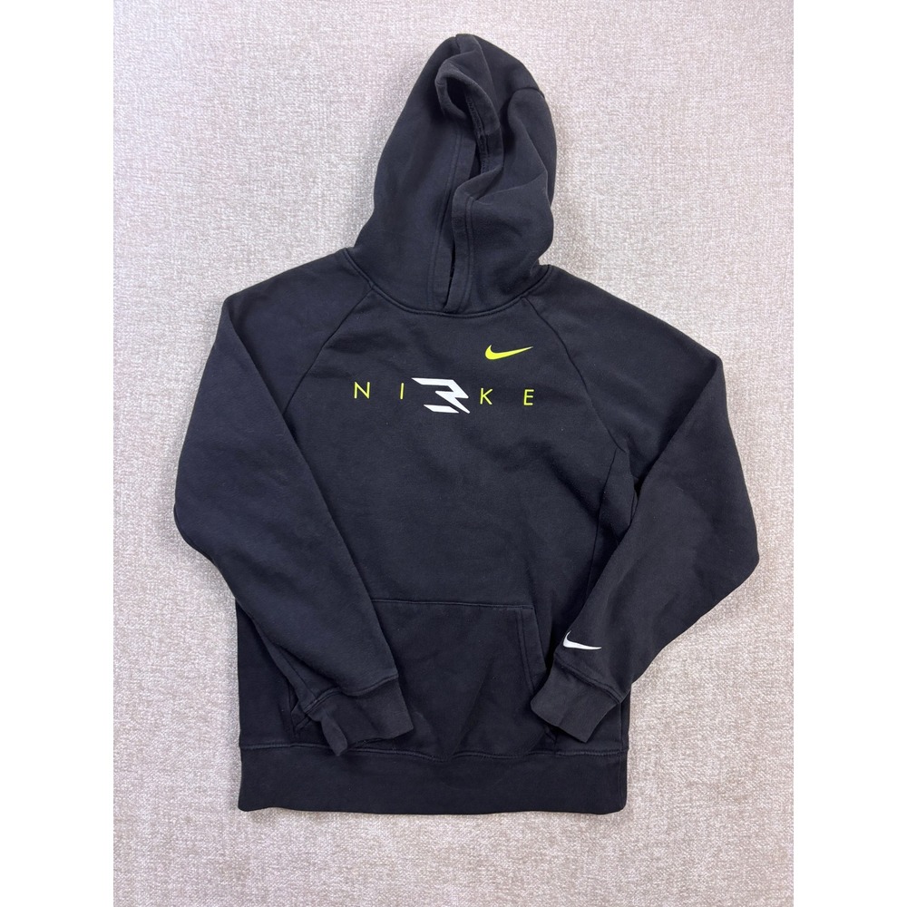 Nike 3 Brand Russell Wilson Kids Black Pullover Hoodie Fleece L 12-13Y